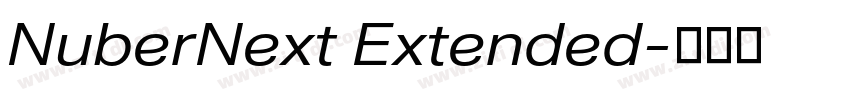 NuberNext Extended字体转换